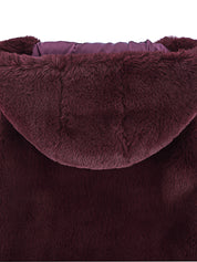 FAUX FUR CUPID HOODED VEST