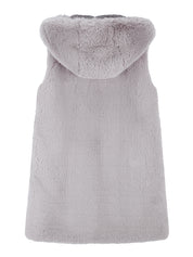 FAUX FUR CUPID HOODED VEST