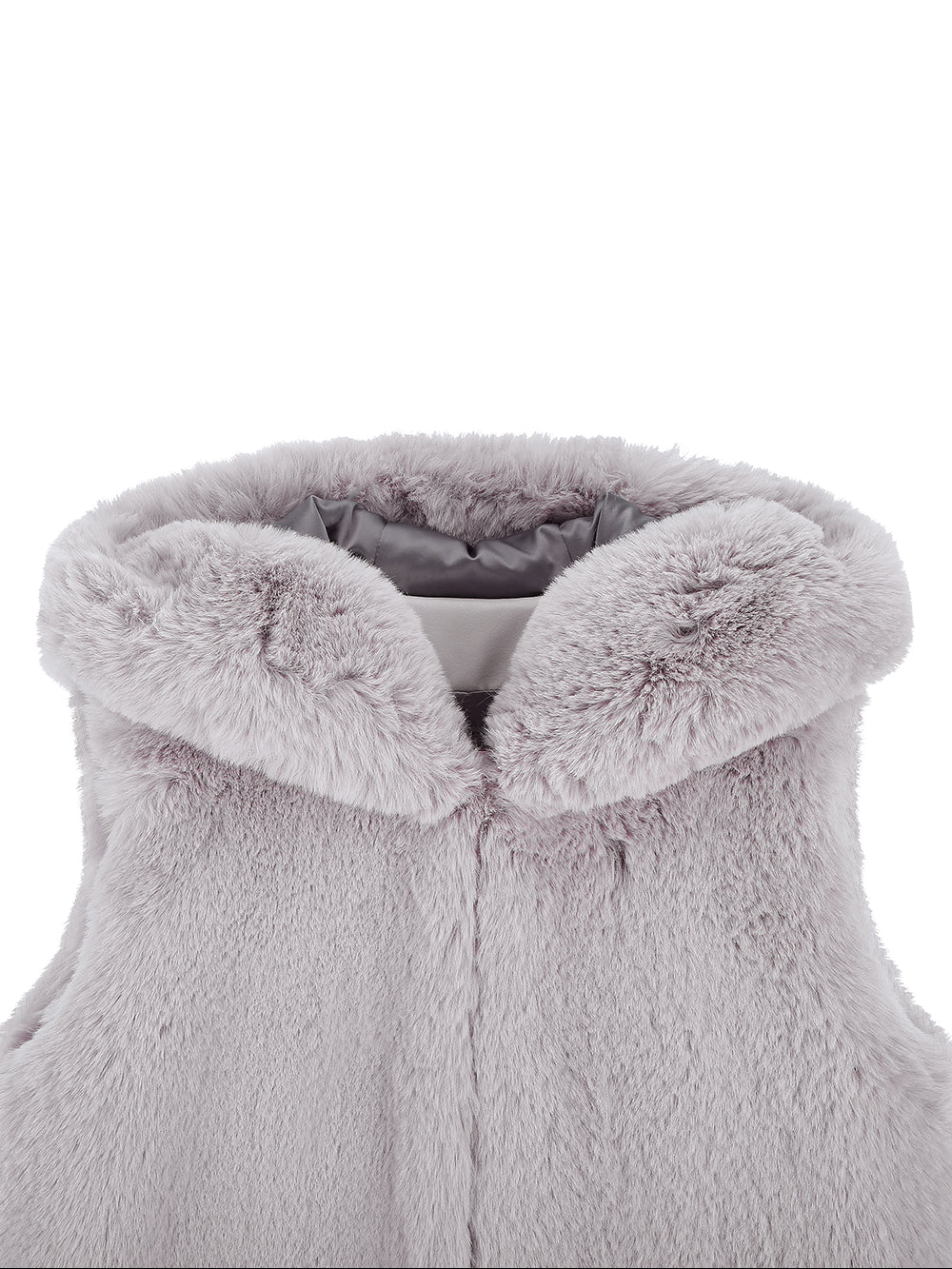 FAUX FUR CUPID HOODED VEST