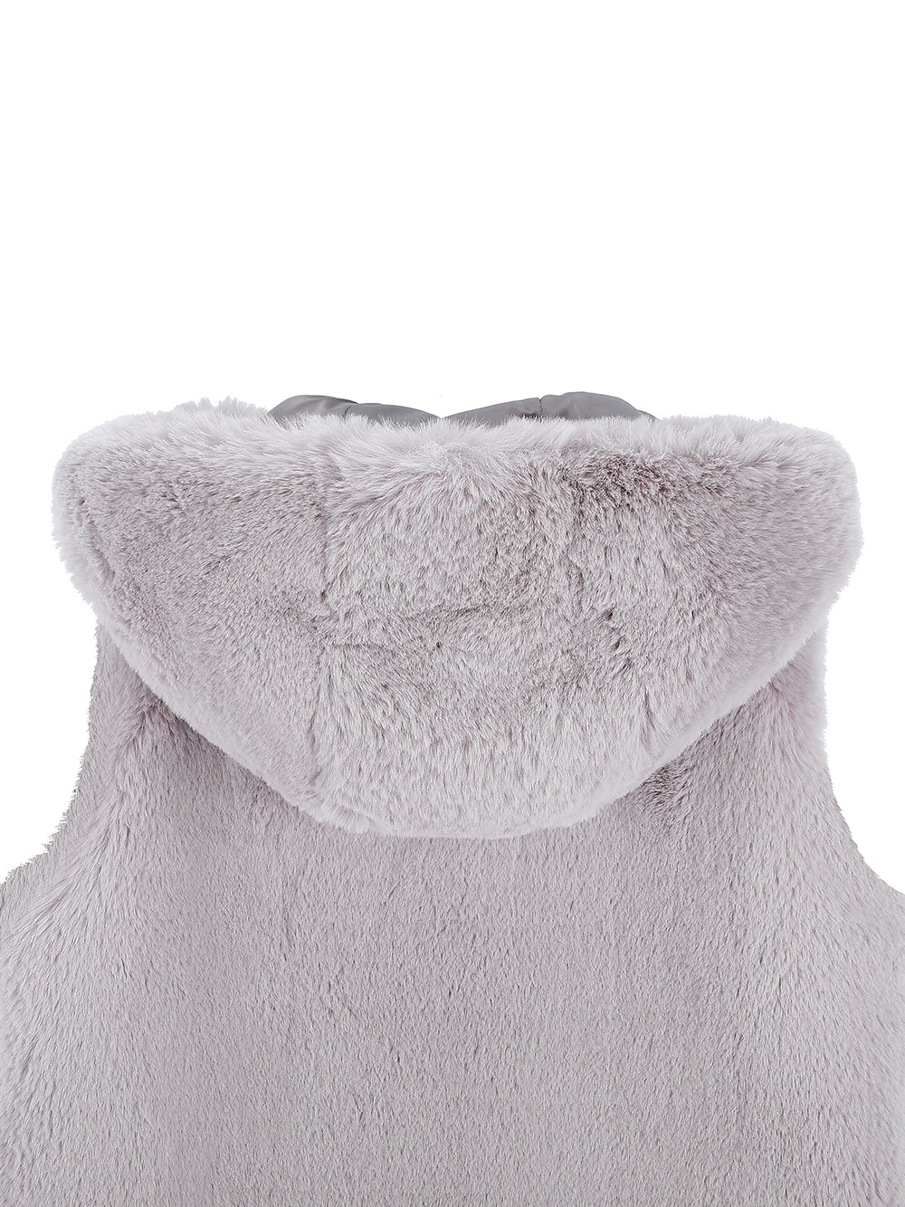 FAUX FUR CUPID HOODED VEST
