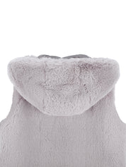 FAUX FUR CUPID HOODED VEST