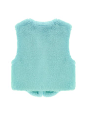 FAUX FUR MINI VEST