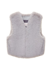 FAUX FUR KITTEN MINI VEST