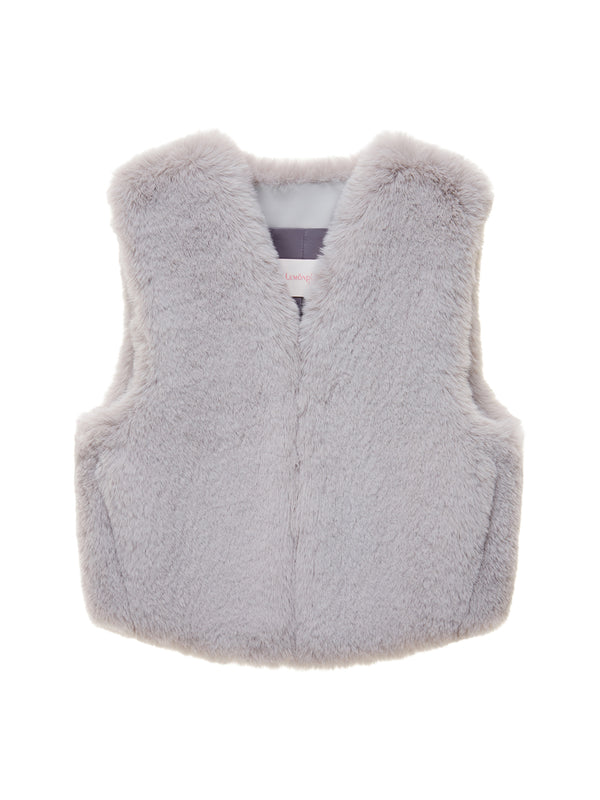 FAUX FUR MINI VEST