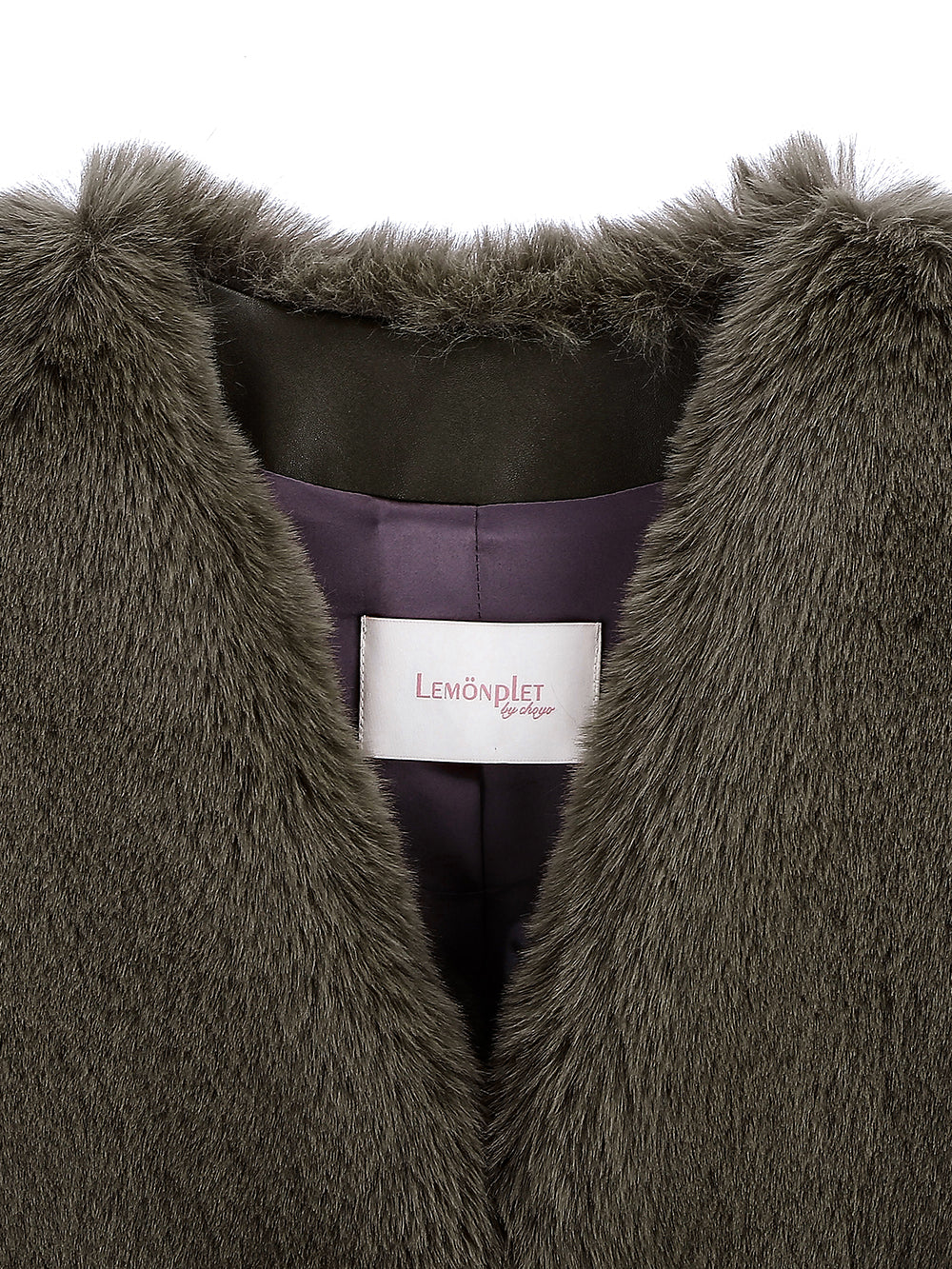 FAUX FUR MORI V-NECK VEST