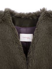 FAUX FUR MORI V-NECK VEST