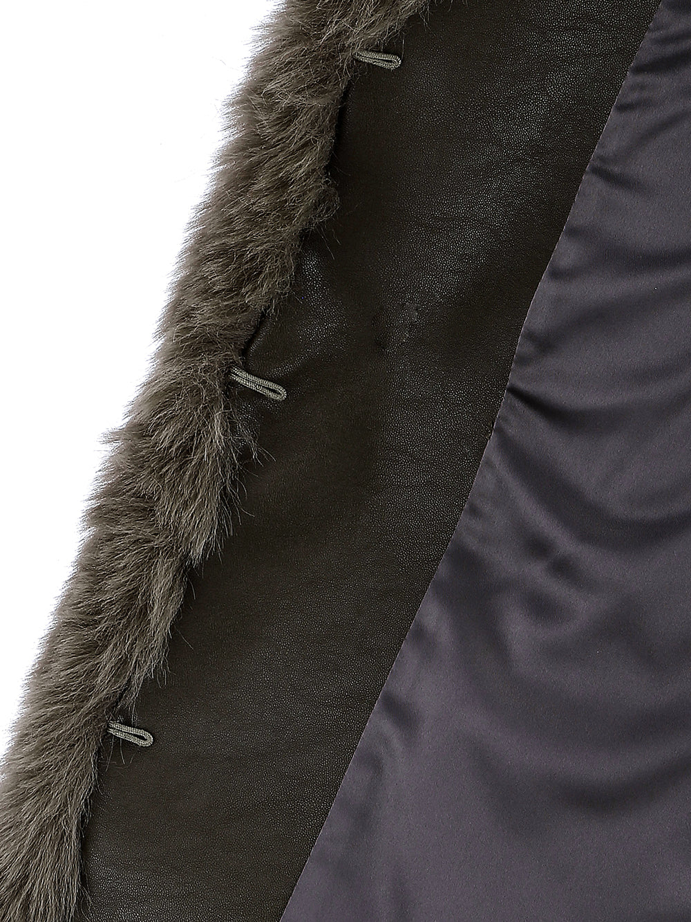FAUX FUR MORI V-NECK VEST