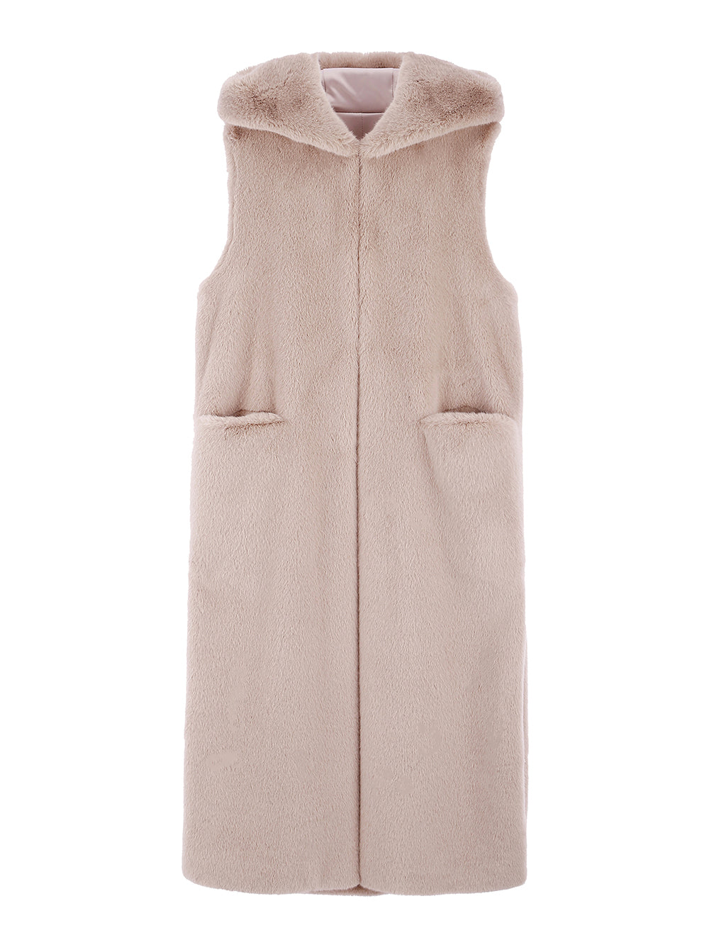 専用　レモンプレットFAUX FUR LAON HOODED MAXI VEST FAUX FUR LAON HOODED MAXI VEST – Lemönplet