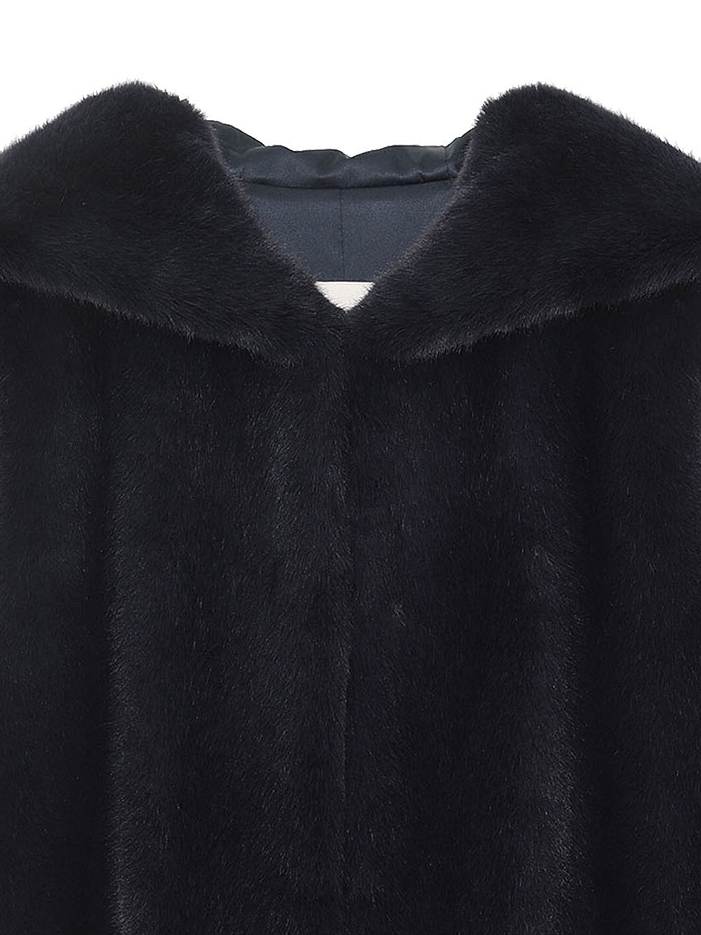 FAUX FUR LAON HOODED MAXI VEST