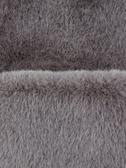 FAUX FUR LAON HOODED MAXI VEST