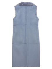 FAUX FUR LOMPER LONG VEST