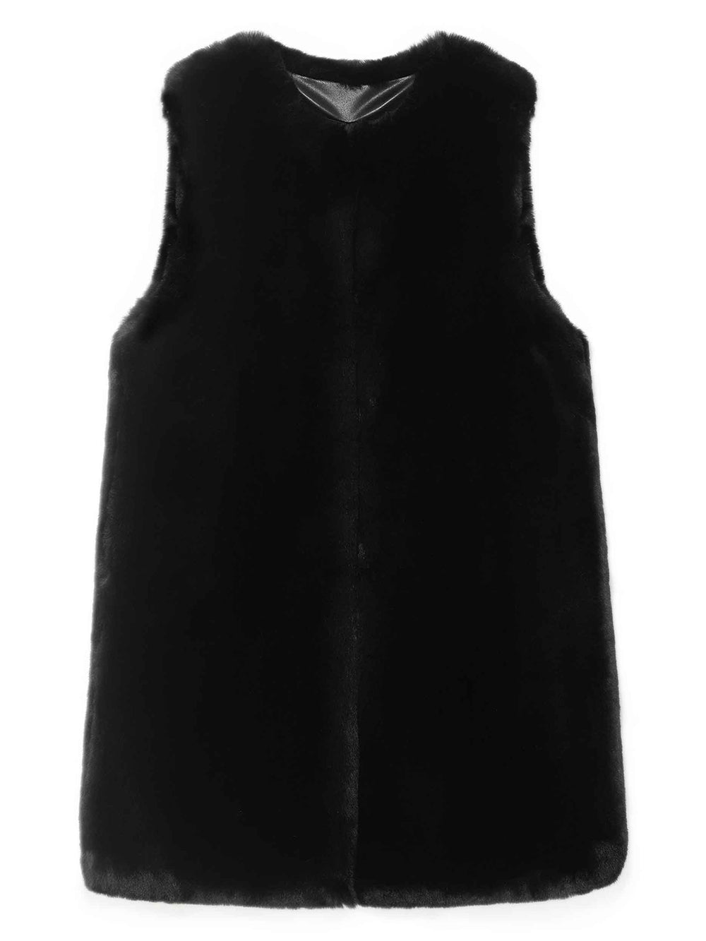 FAUX FUR KUN LONG VEST