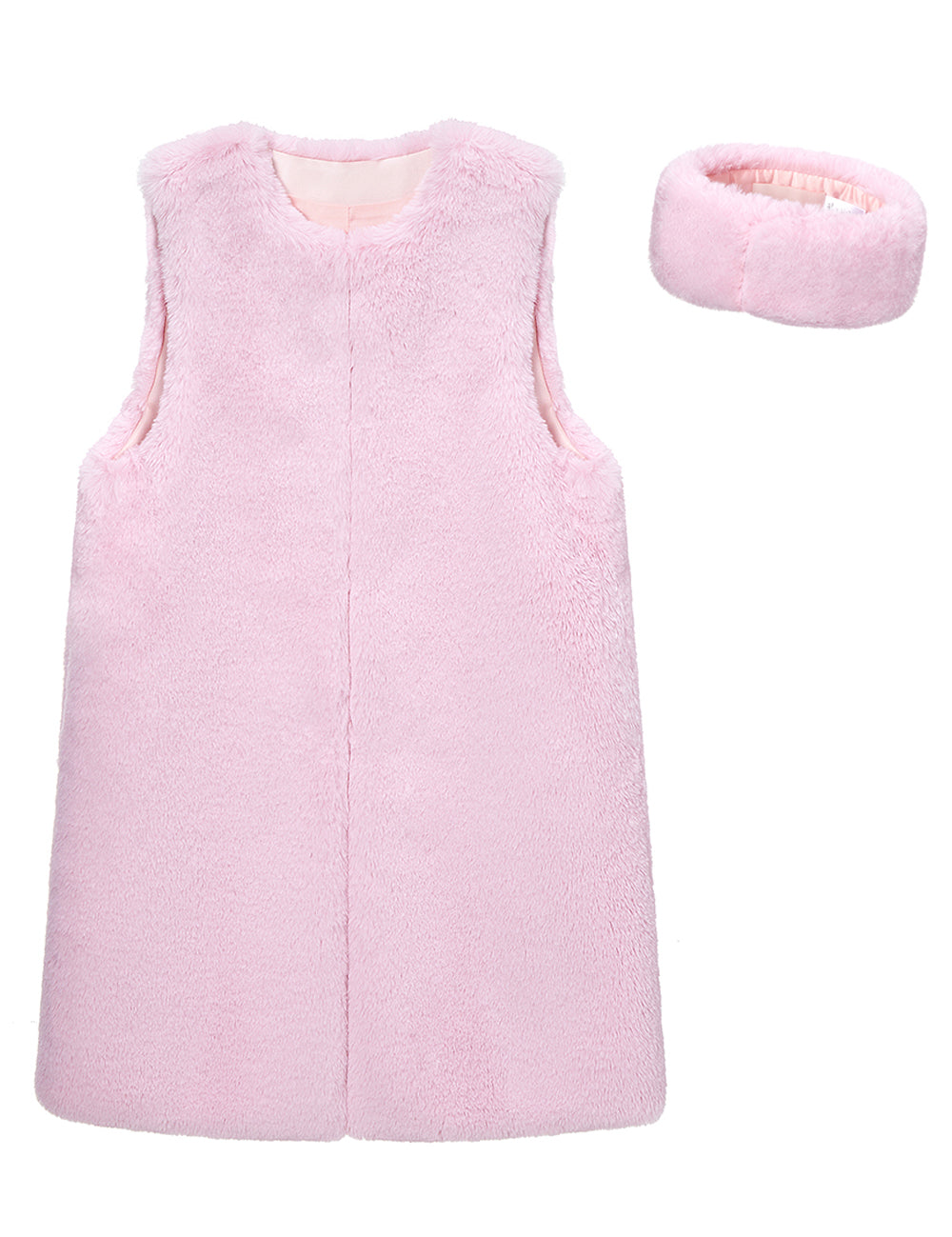 FAUX FUR KUN LONG VEST