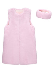 FAUX FUR KUN LONG VEST