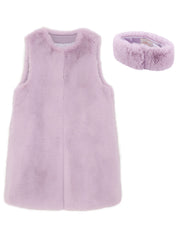 FAUX FUR KUN LONG VEST