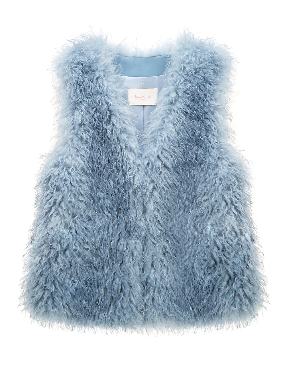 FAUX FUR MORI MG V-NECK VEST – Lemönplet FAUX FUR MORI MG V-NECK VEST – Lemönplet