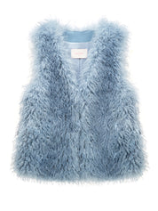 FAUX FUR MORI MG V-NECK VEST