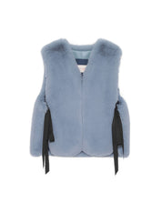 [PRE-ORDER] FAUX FUR TIED KITTEN RIBBON VEST