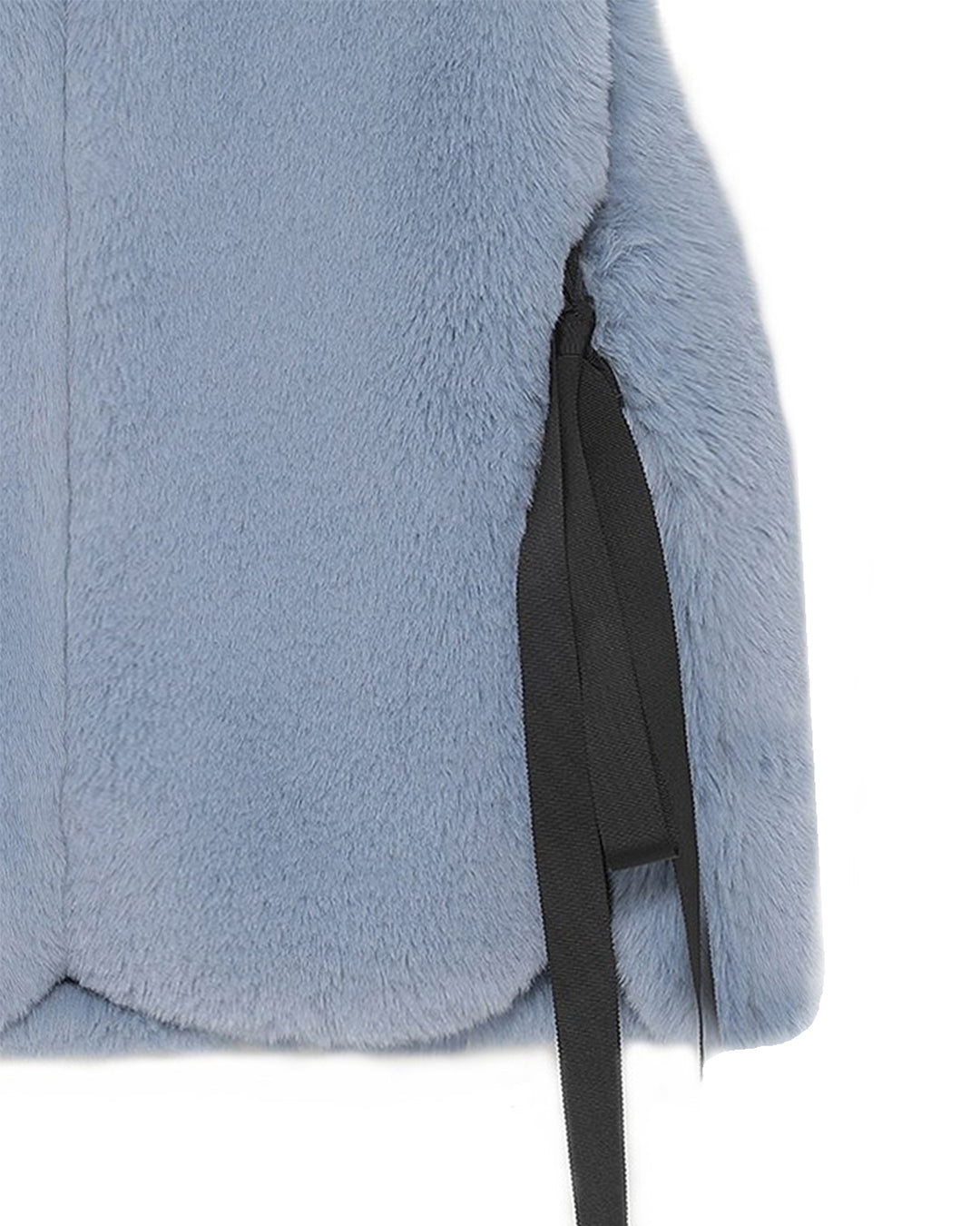 [PRE-ORDER] FAUX FUR TIED KITTEN RIBBON VEST