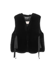 [PRE-ORDER] FAUX FUR TIED KITTEN RIBBON VEST