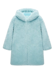 KIDS FAUX FUR EILLE HOODIE COAT